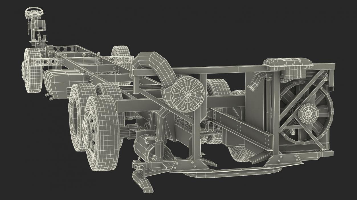 Volvo 9900 Bus Chassis 3D