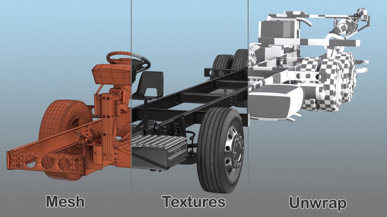 Volvo 9900 Bus Chassis 3D