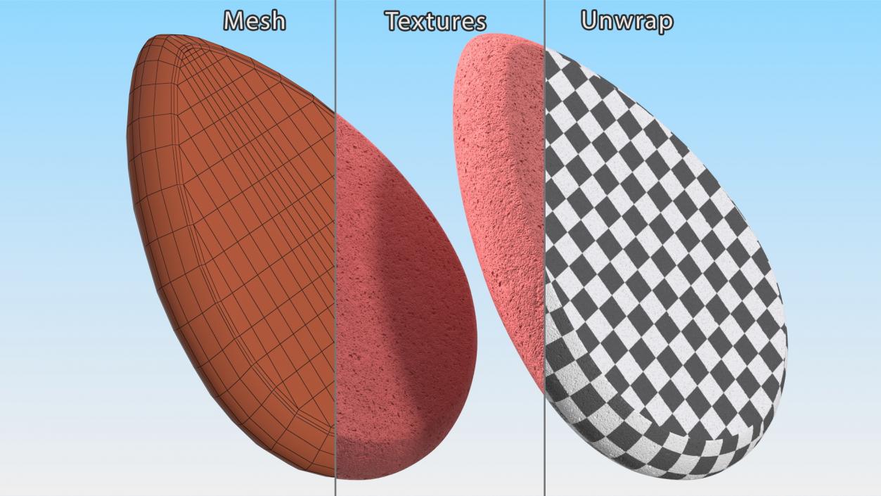 3D model Makeup Sponges Collection