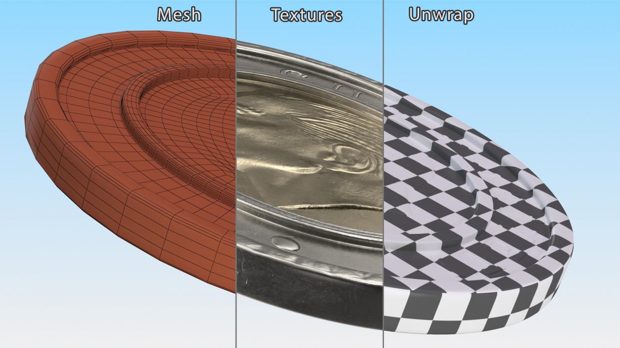 3D model Coin 50 Kurus from Turkey