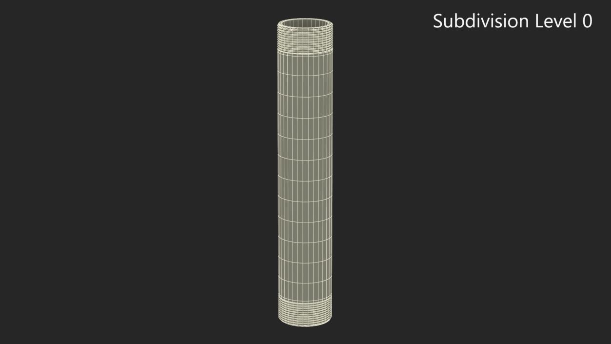 3D model Fitting Nipple SS304