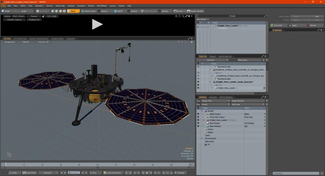 InSight Mars Lander 3D model