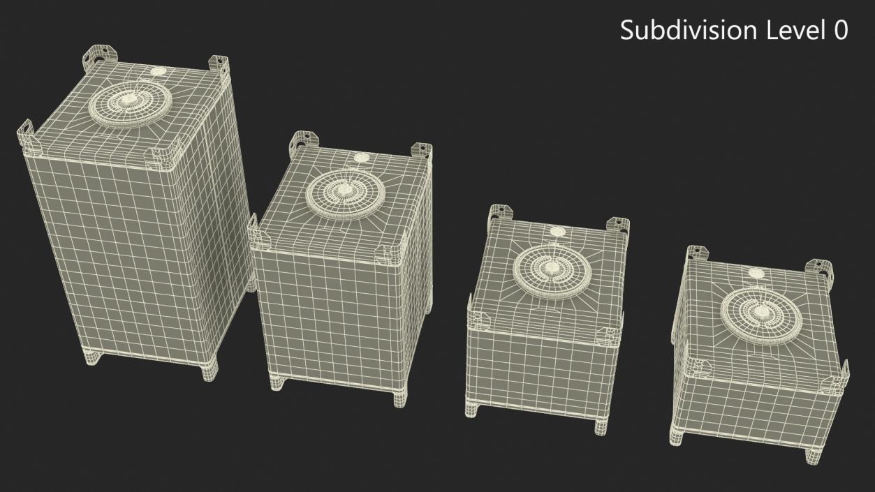 3D 120-550 Gallon Stainless Steel IBC Tote Tank Set model