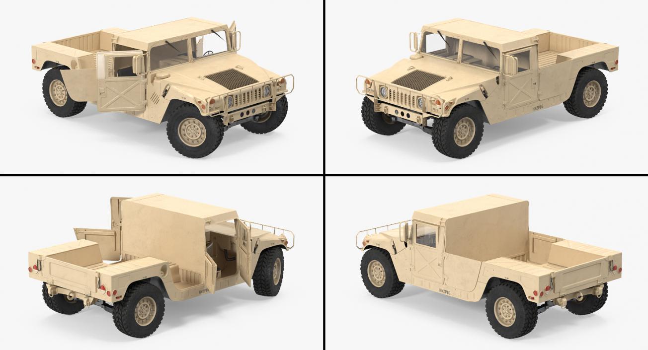 HMMWV M998 Desert 3D