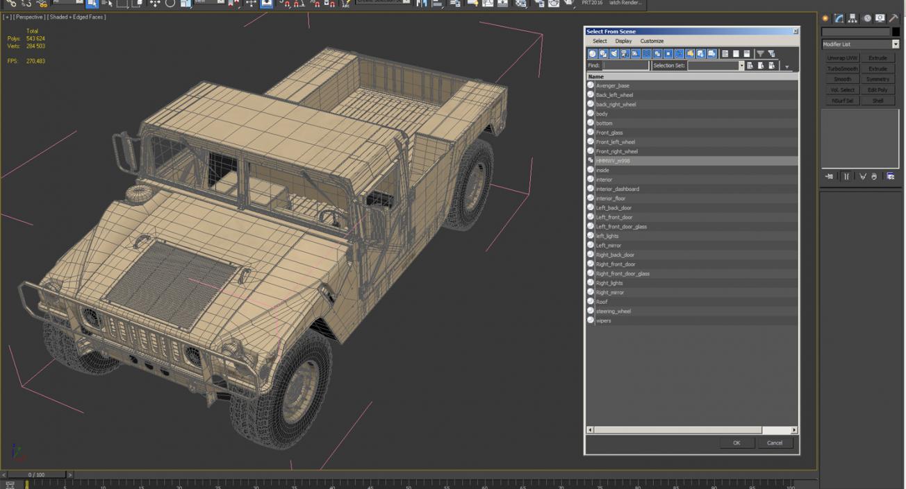 HMMWV M998 Desert 3D