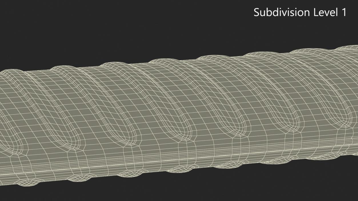 Rusty Rebar Piece 3D