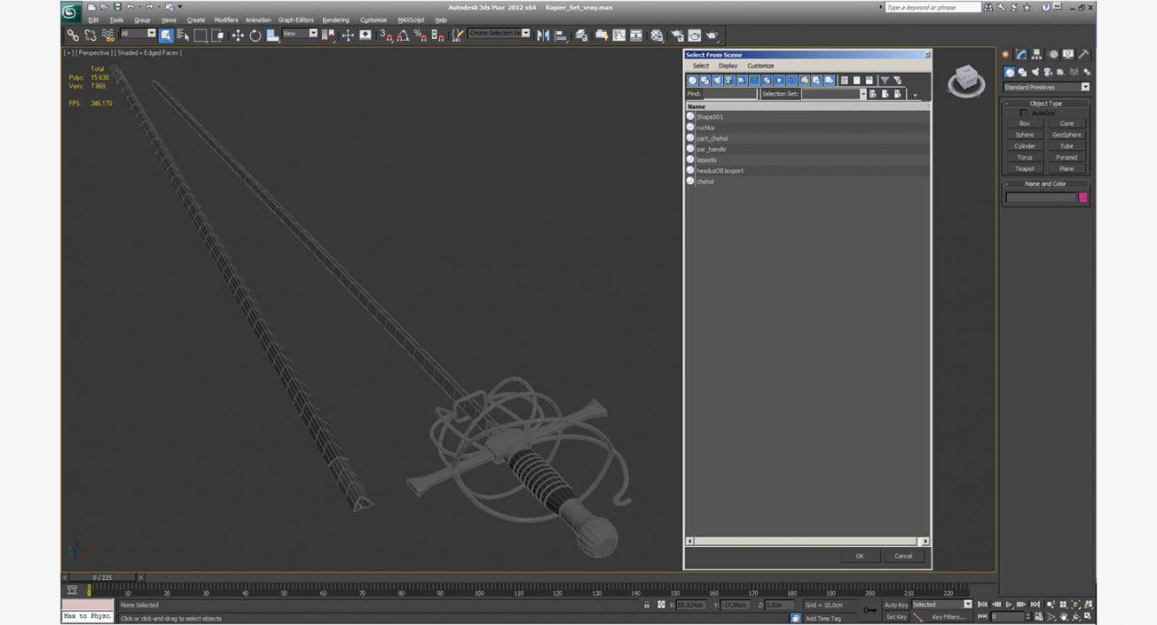 3D Rapier with Sheath model