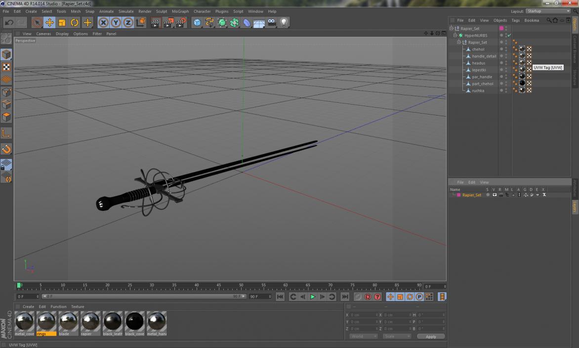 3D Rapier with Sheath model