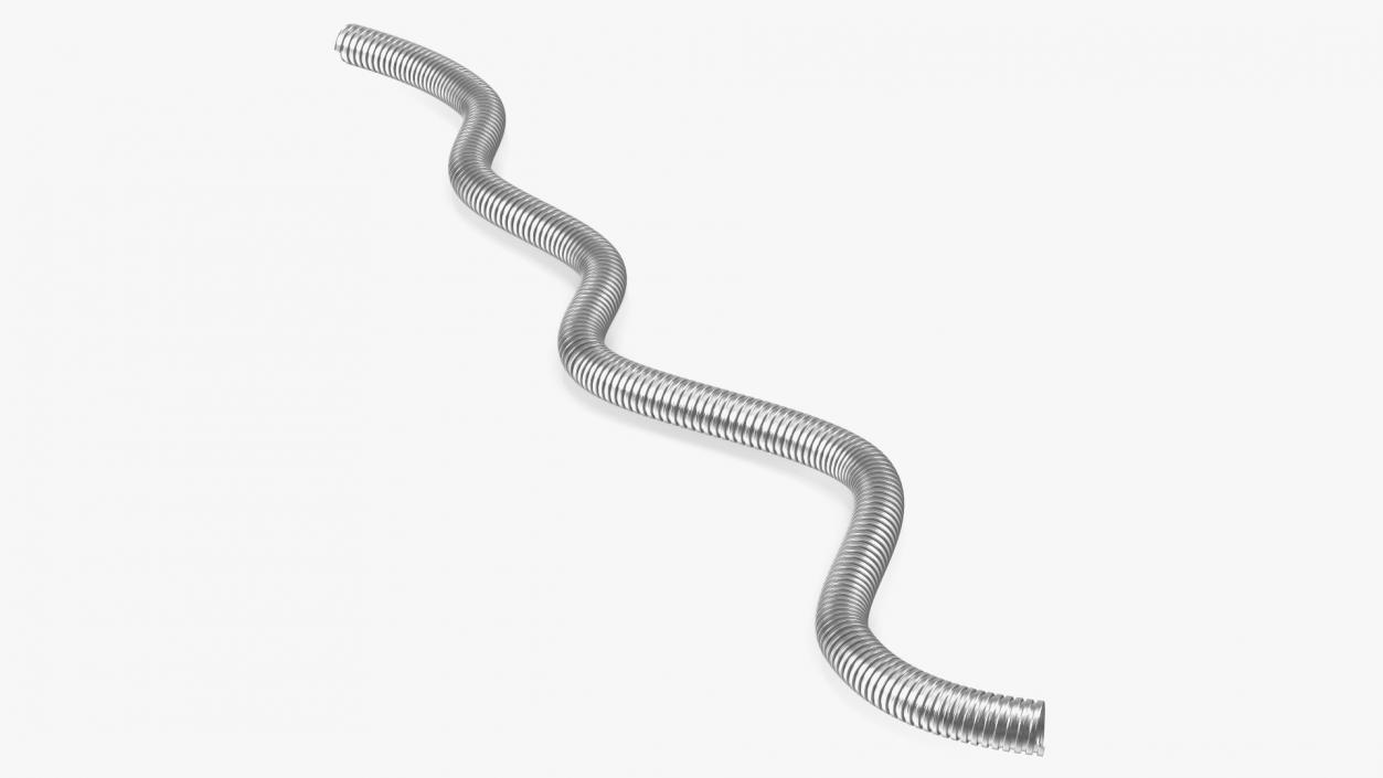 3D model Galvanized Steel Flexible Conduit Rigged