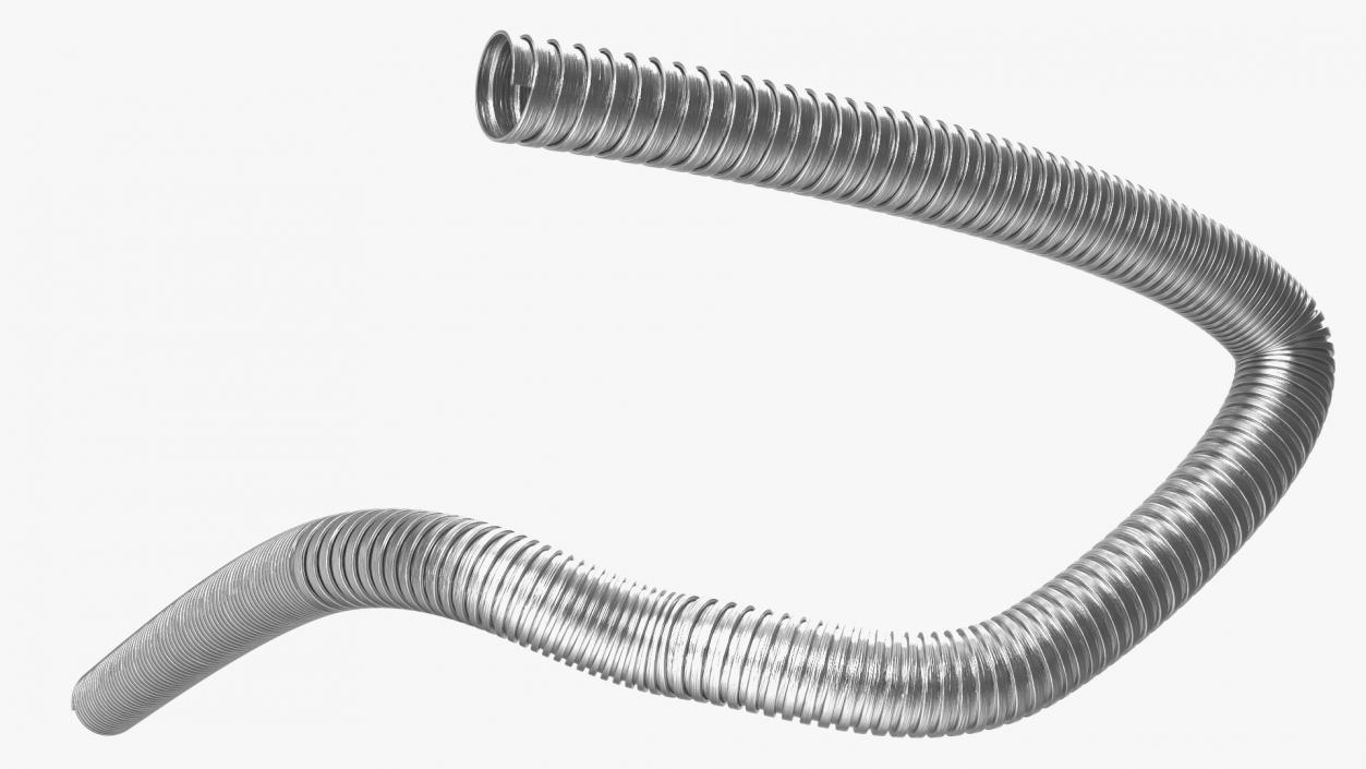 3D model Galvanized Steel Flexible Conduit Rigged