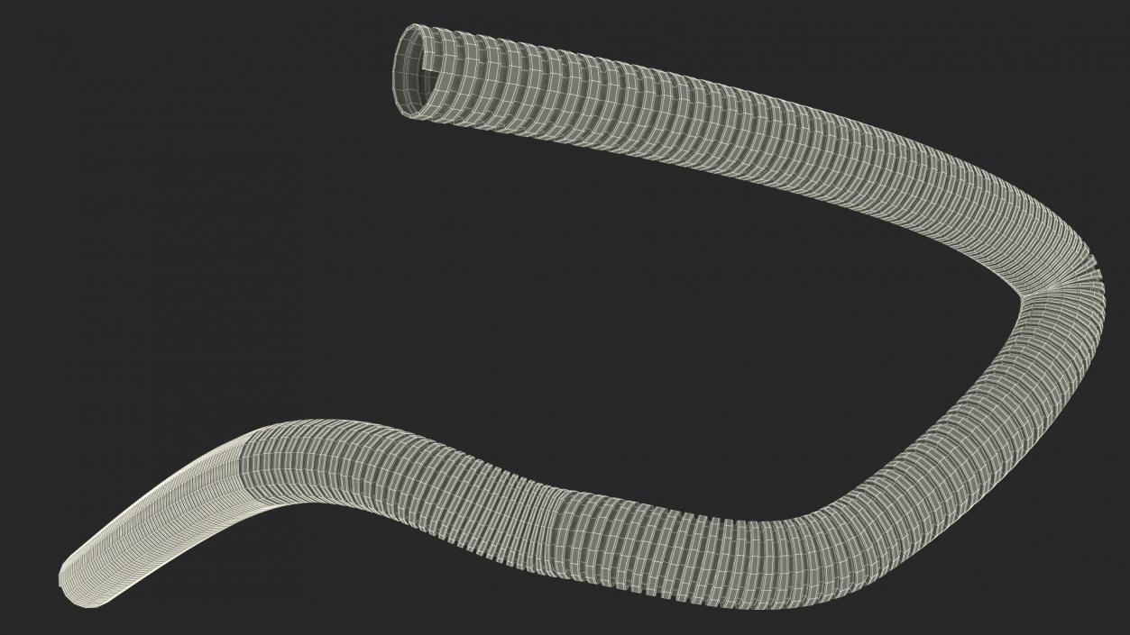 3D model Galvanized Steel Flexible Conduit Rigged