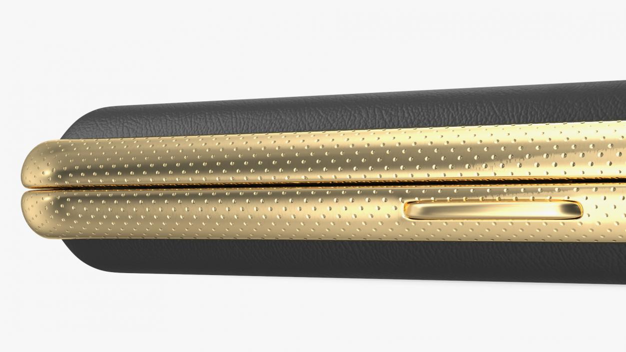 3D model Metal Cigarette Case Gold and Black