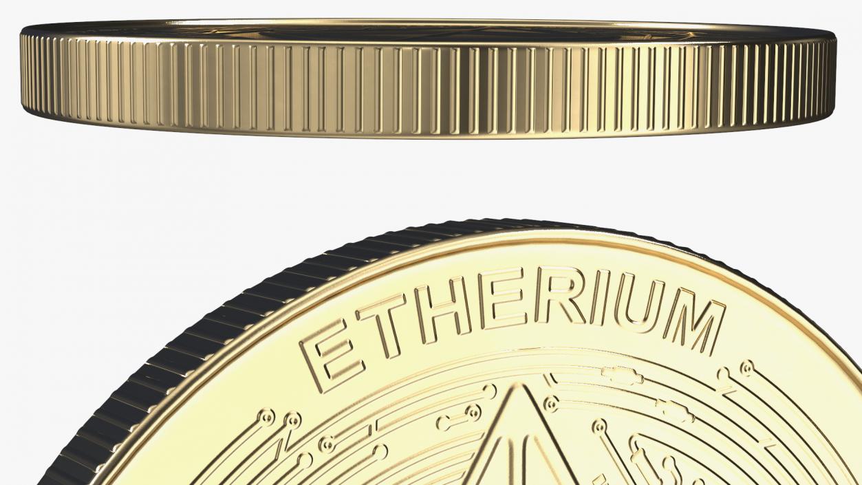 3D Cryptocurrency Coins Gold Collection 2 model