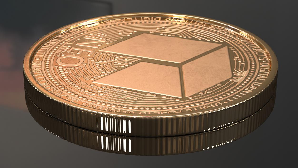 3D Cryptocurrency Coins Gold Collection 2 model