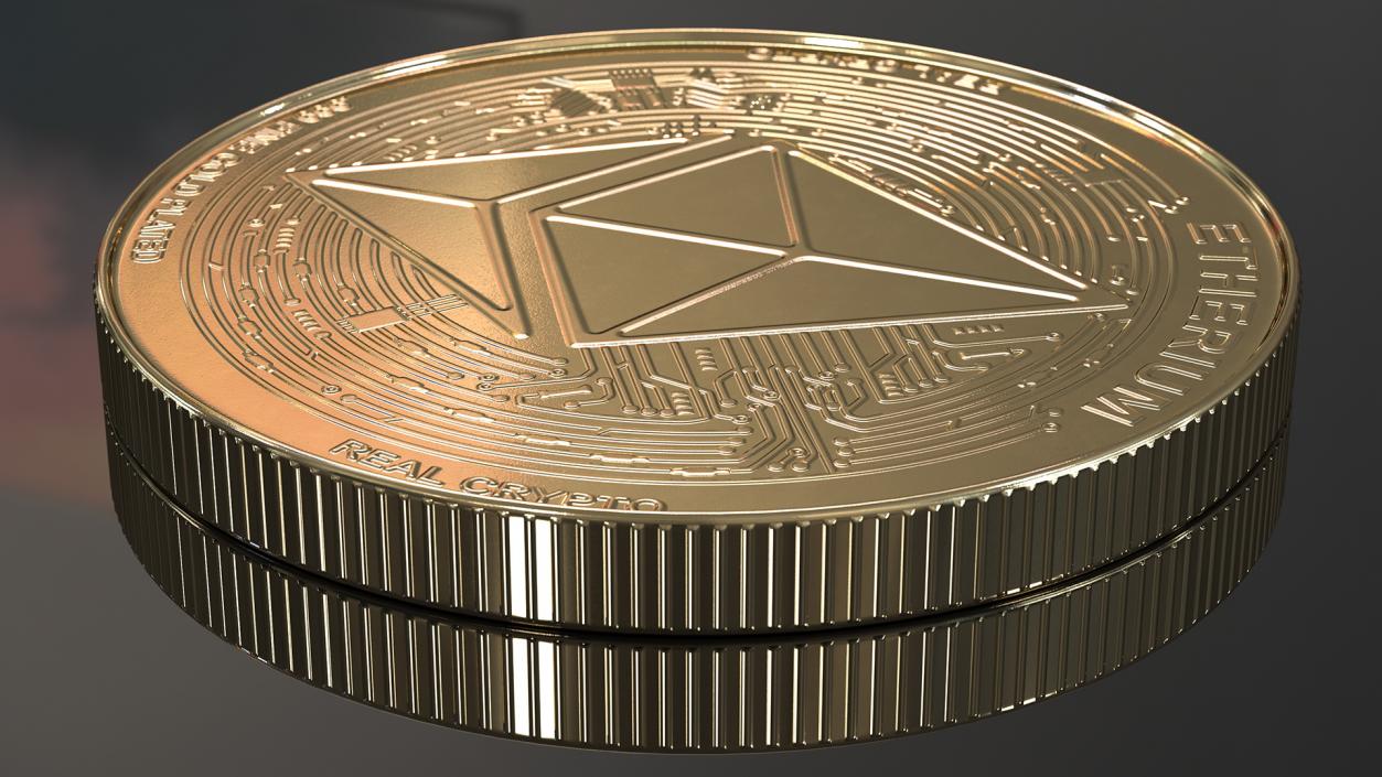 3D Cryptocurrency Coins Gold Collection 2 model