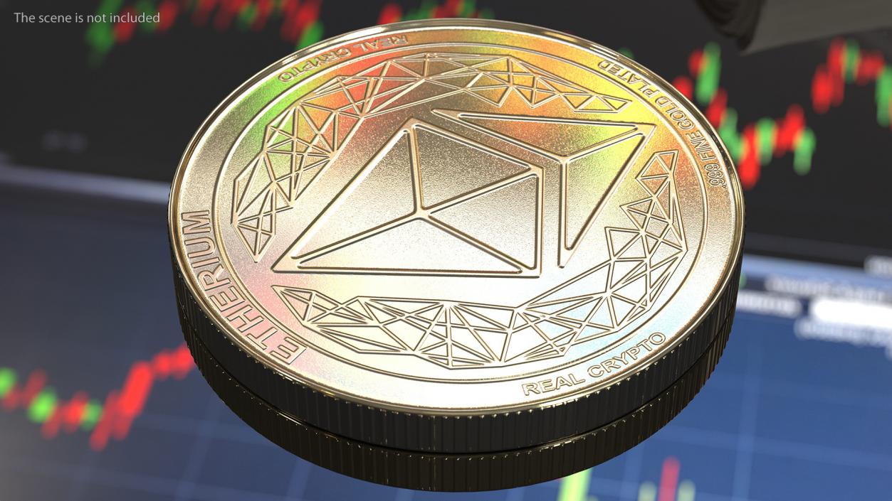 3D Cryptocurrency Coins Gold Collection 2 model