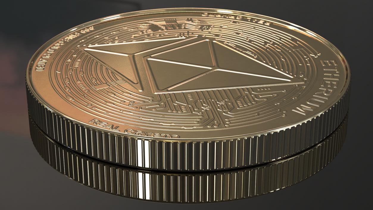 3D Cryptocurrency Coins Gold Collection 2 model