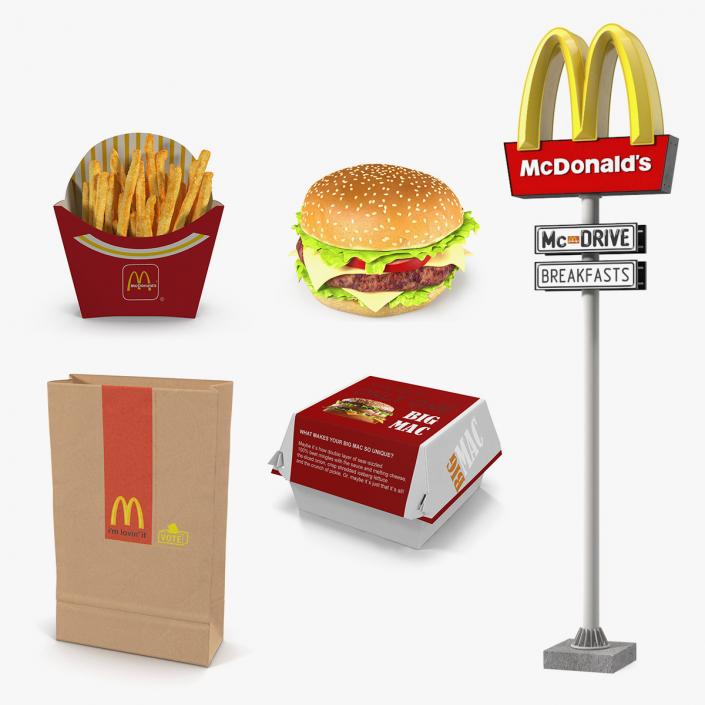 McDonalds Food Collection 2 3D