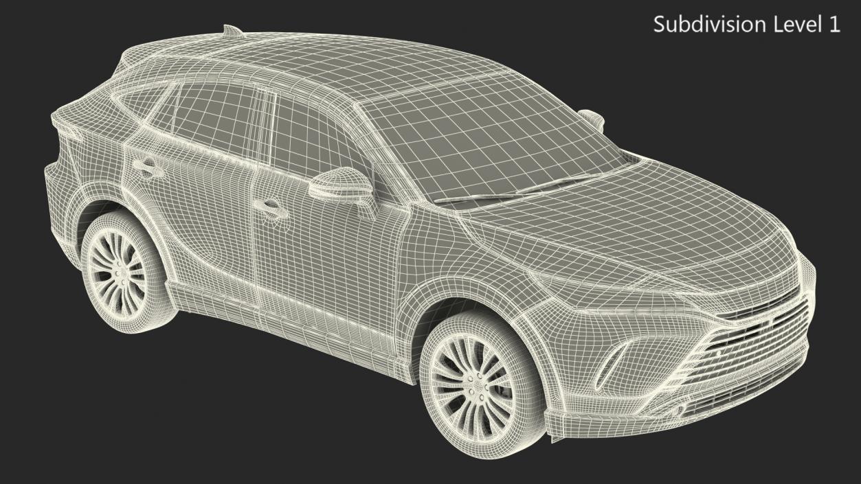 3D model Hybrid SUV