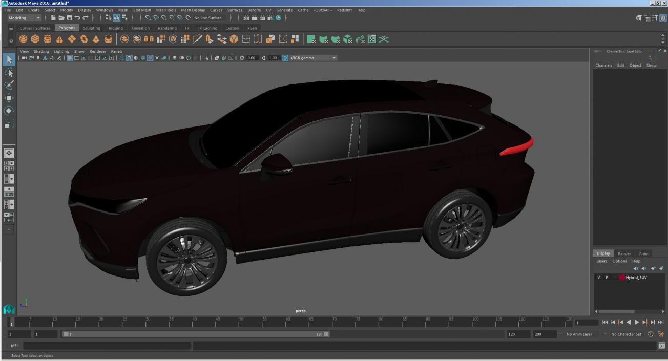 3D model Hybrid SUV