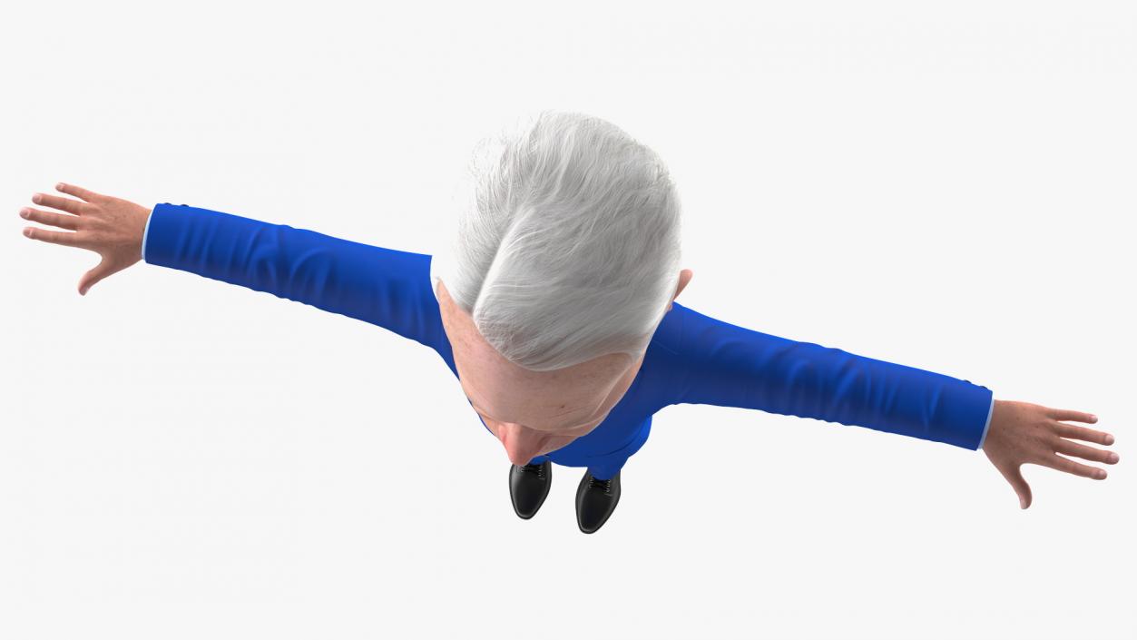 Cartoon Joe Biden Rigged 3D model