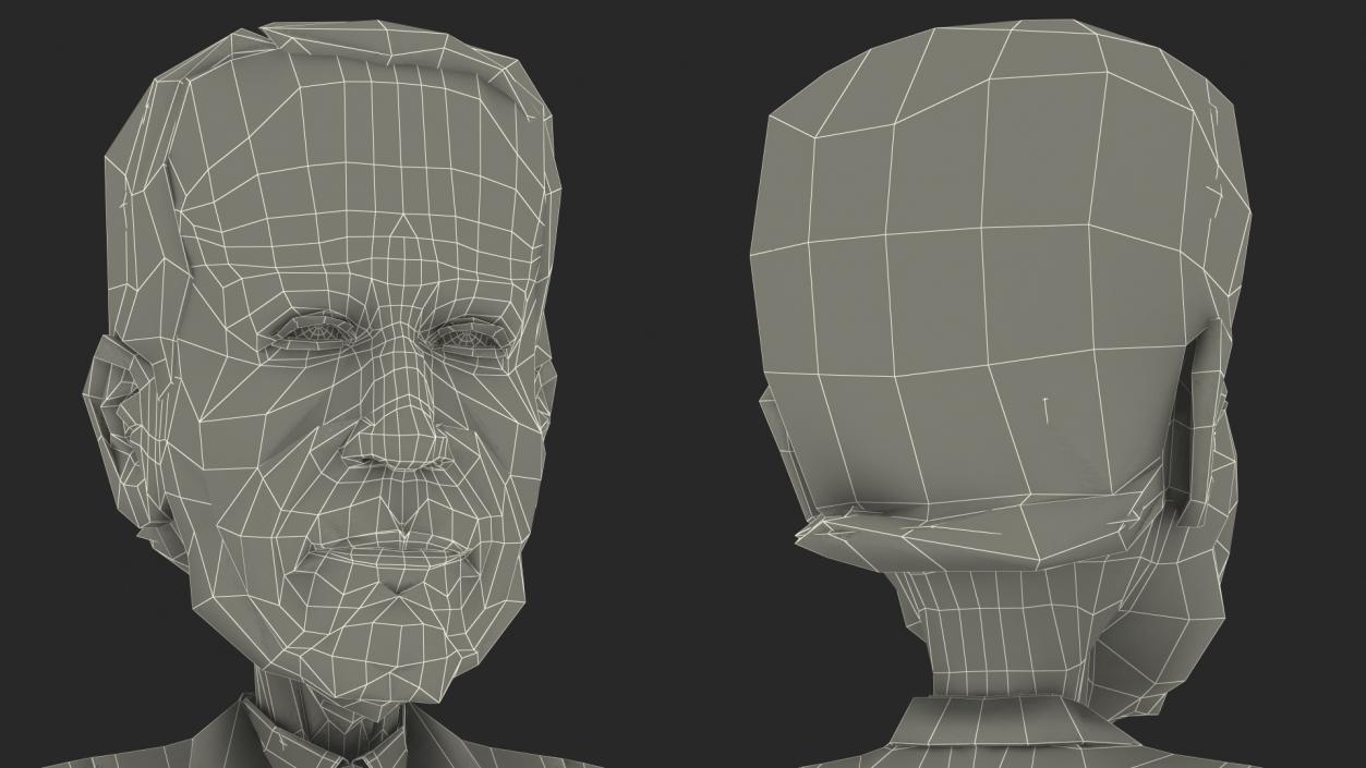 Cartoon Joe Biden Rigged 3D model