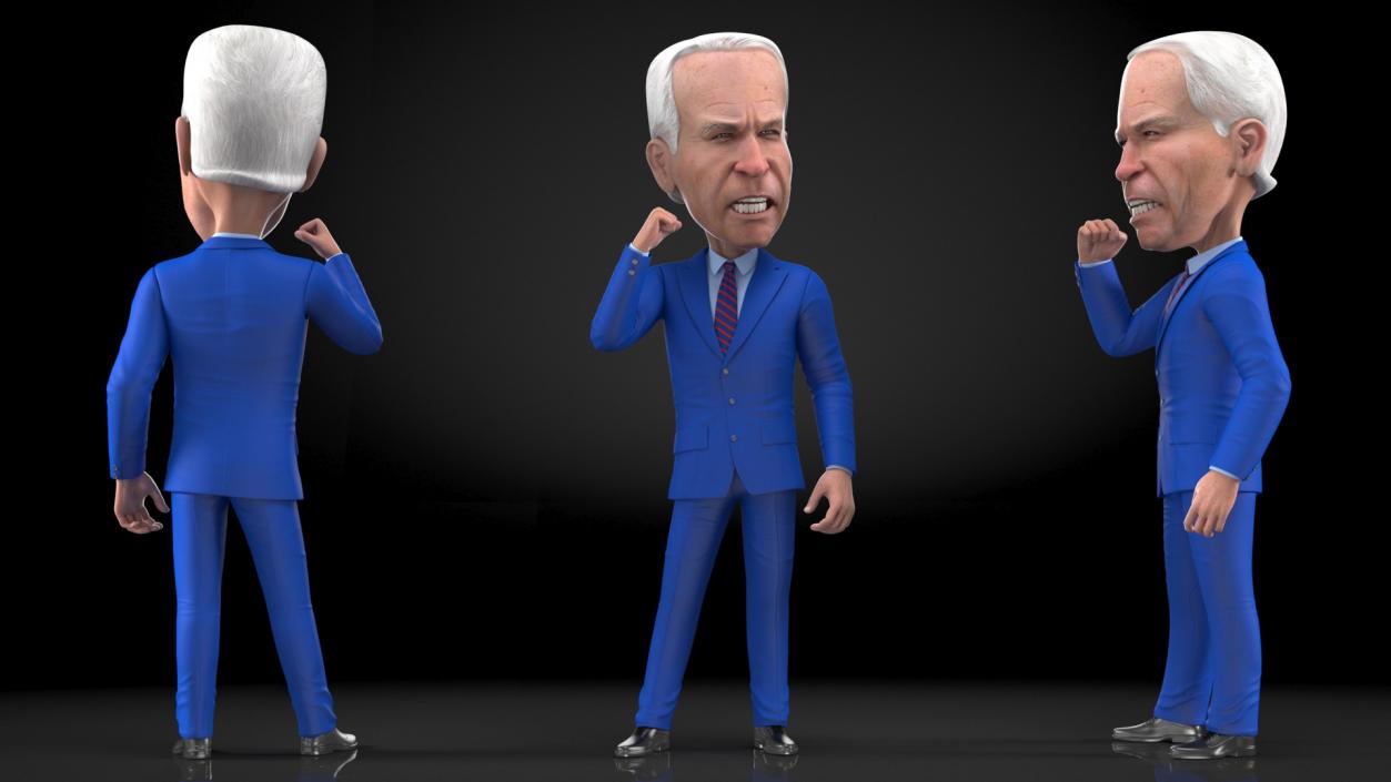 Cartoon Joe Biden Rigged 3D model