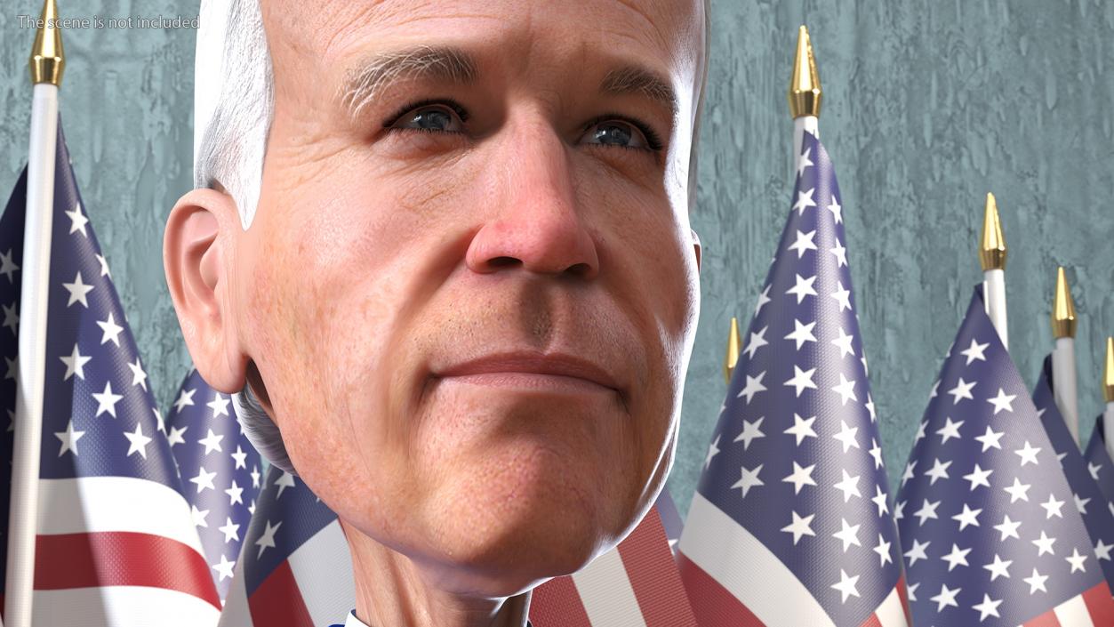 Cartoon Joe Biden Rigged 3D model