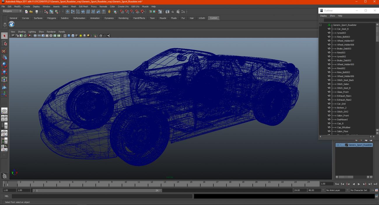 Generic Sport Roadster 2 3D model