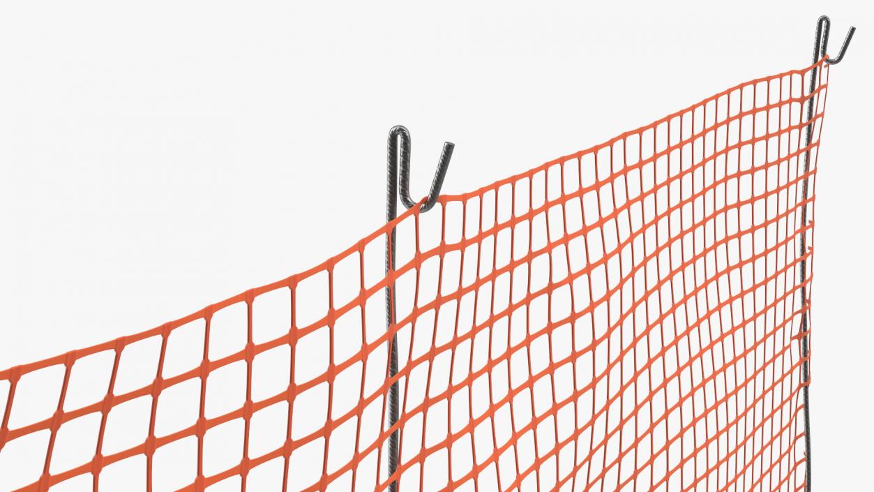 3D Barrier Mesh Fence Line model