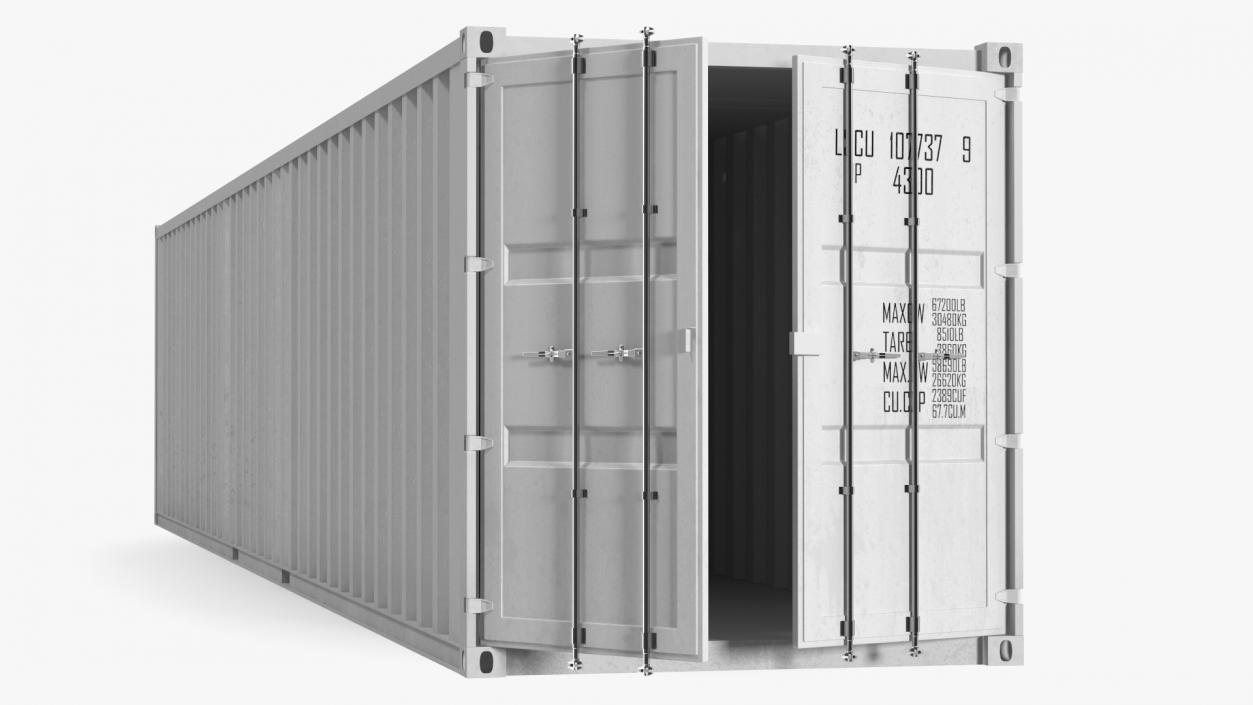 3D model Shipping Cargo Container 48 Ft