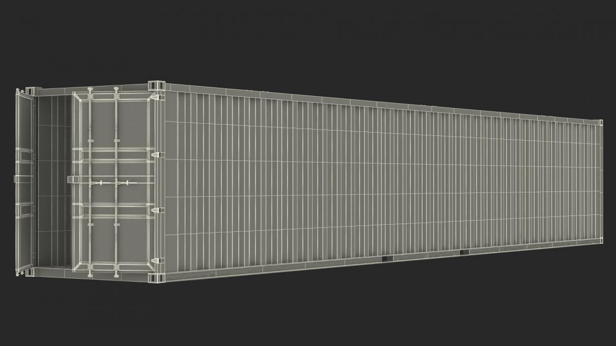 3D model Shipping Cargo Container 48 Ft