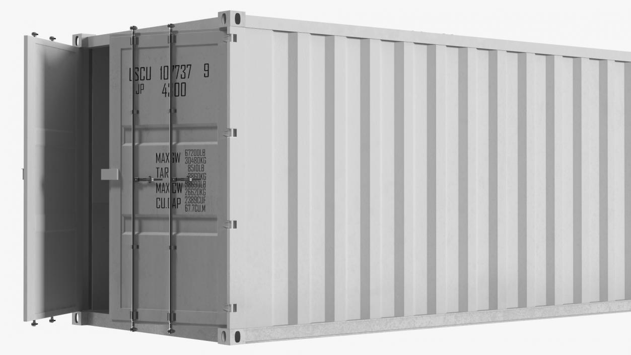 3D model Shipping Cargo Container 48 Ft