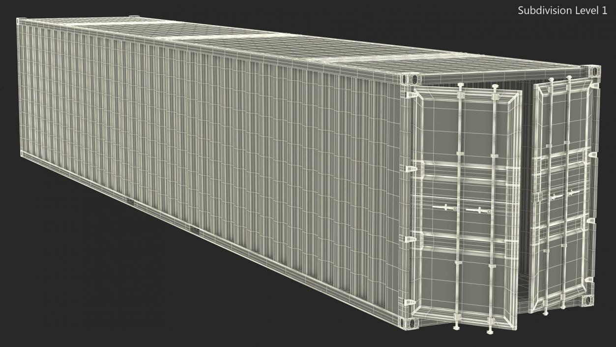 3D model Shipping Cargo Container 48 Ft