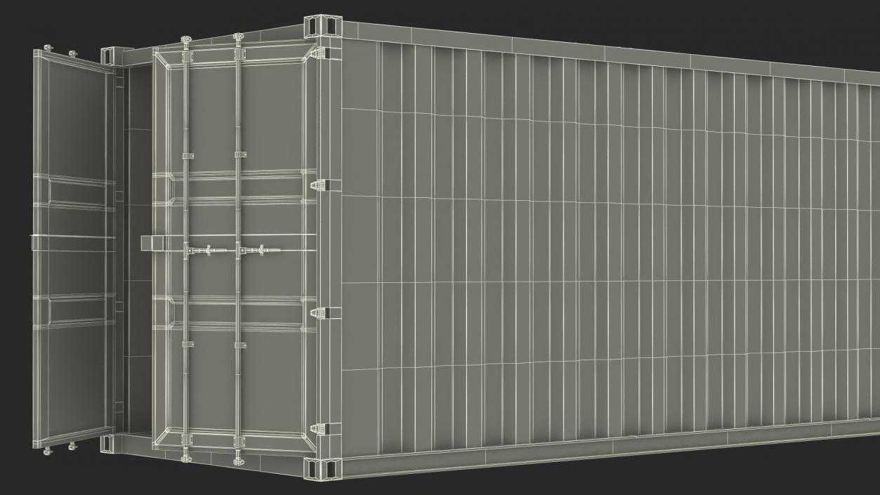 3D model Shipping Cargo Container 48 Ft