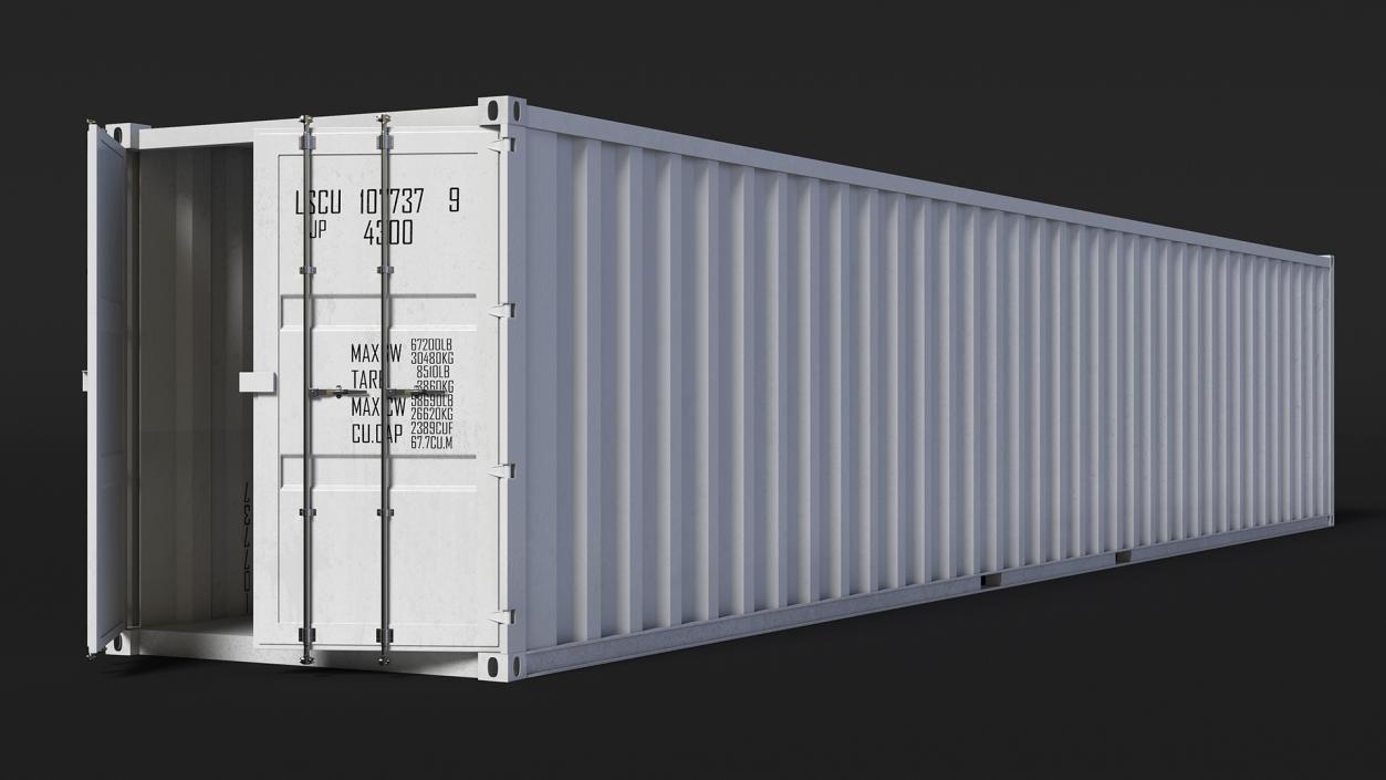 3D model Shipping Cargo Container 48 Ft