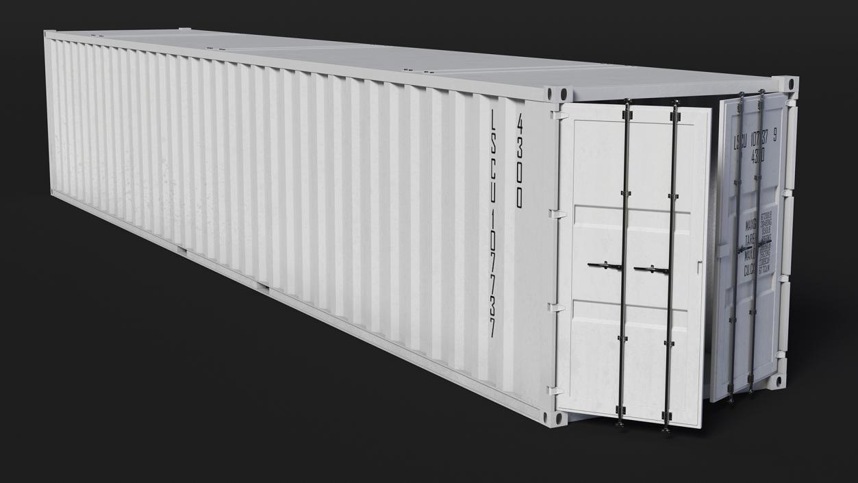 3D model Shipping Cargo Container 48 Ft