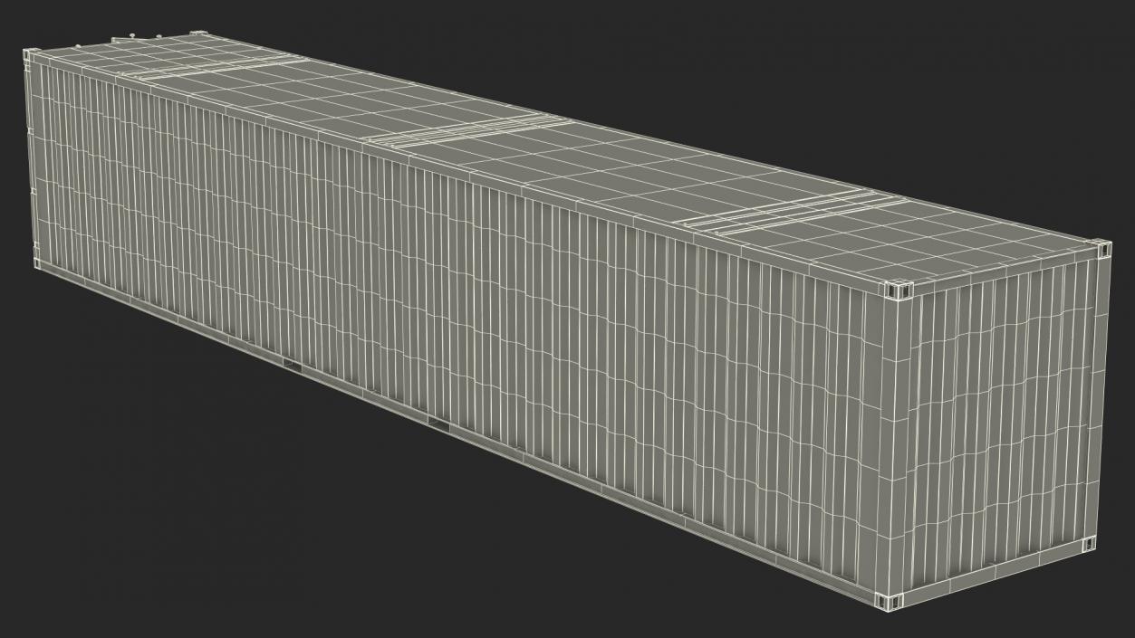 3D model Shipping Cargo Container 48 Ft