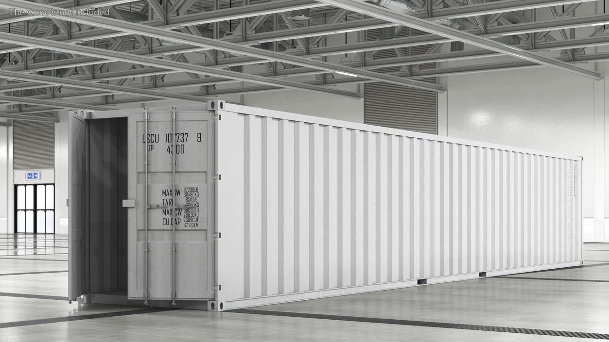 3D model Shipping Cargo Container 48 Ft