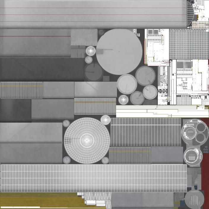 Liquefied Natural Gas LNG Terminal 3D model