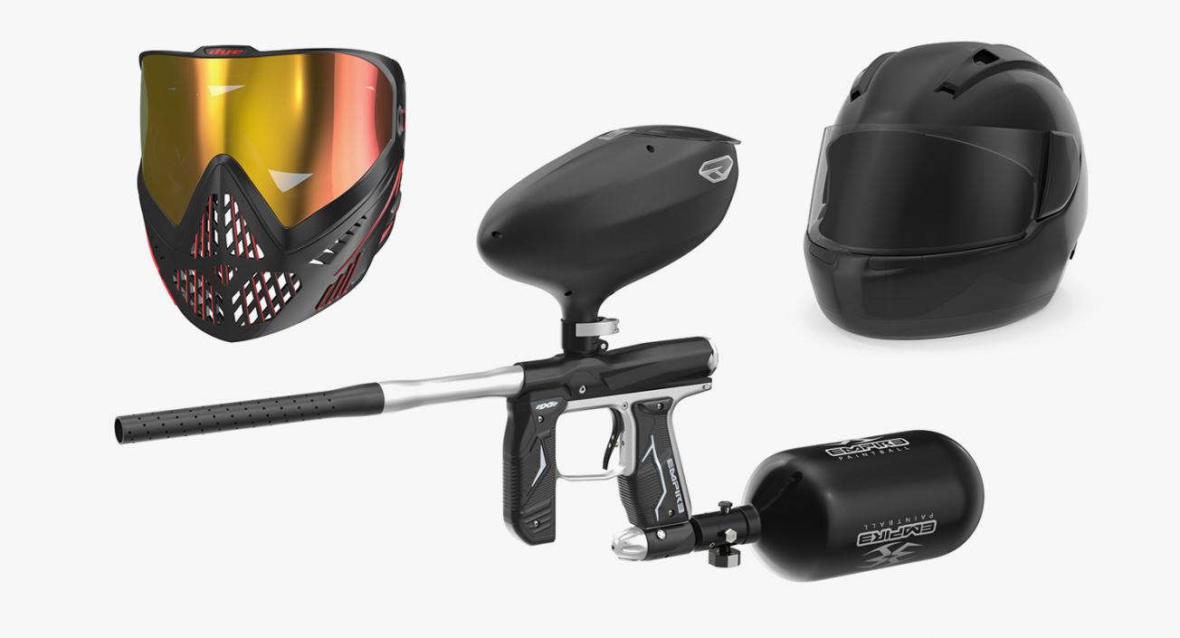 3D model Paintball Equipment Collection