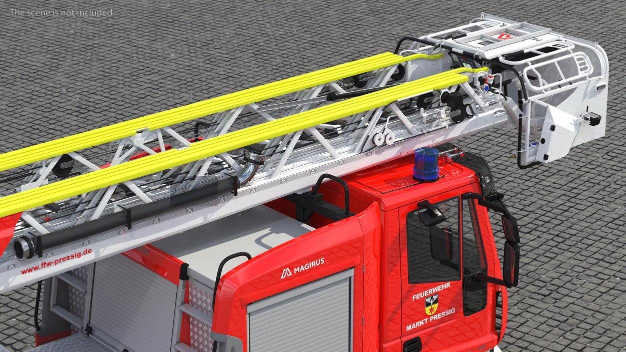 Iveco FF160 Magirus Fire Truck Rigged 3D