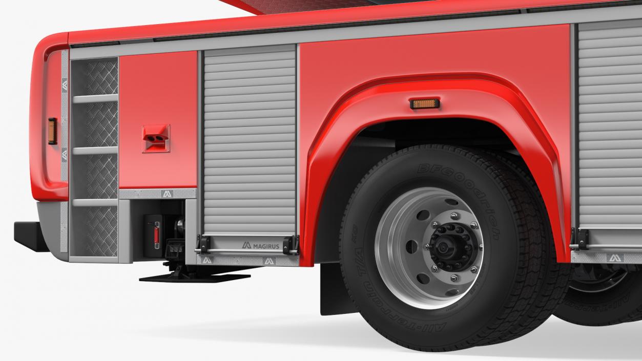 Iveco FF160 Magirus Fire Truck Rigged 3D