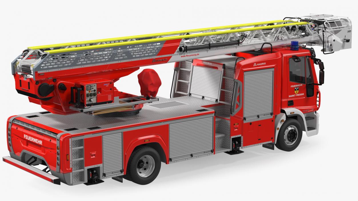 Iveco FF160 Magirus Fire Truck Rigged 3D