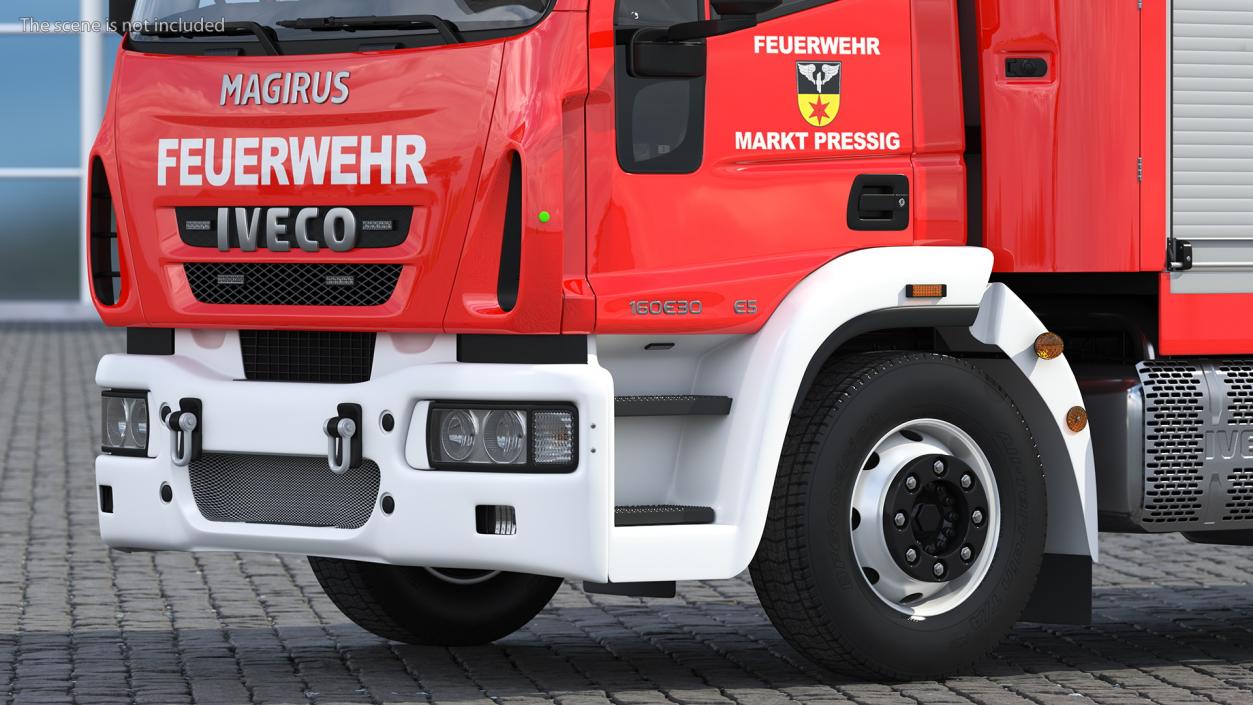 Iveco FF160 Magirus Fire Truck Rigged 3D