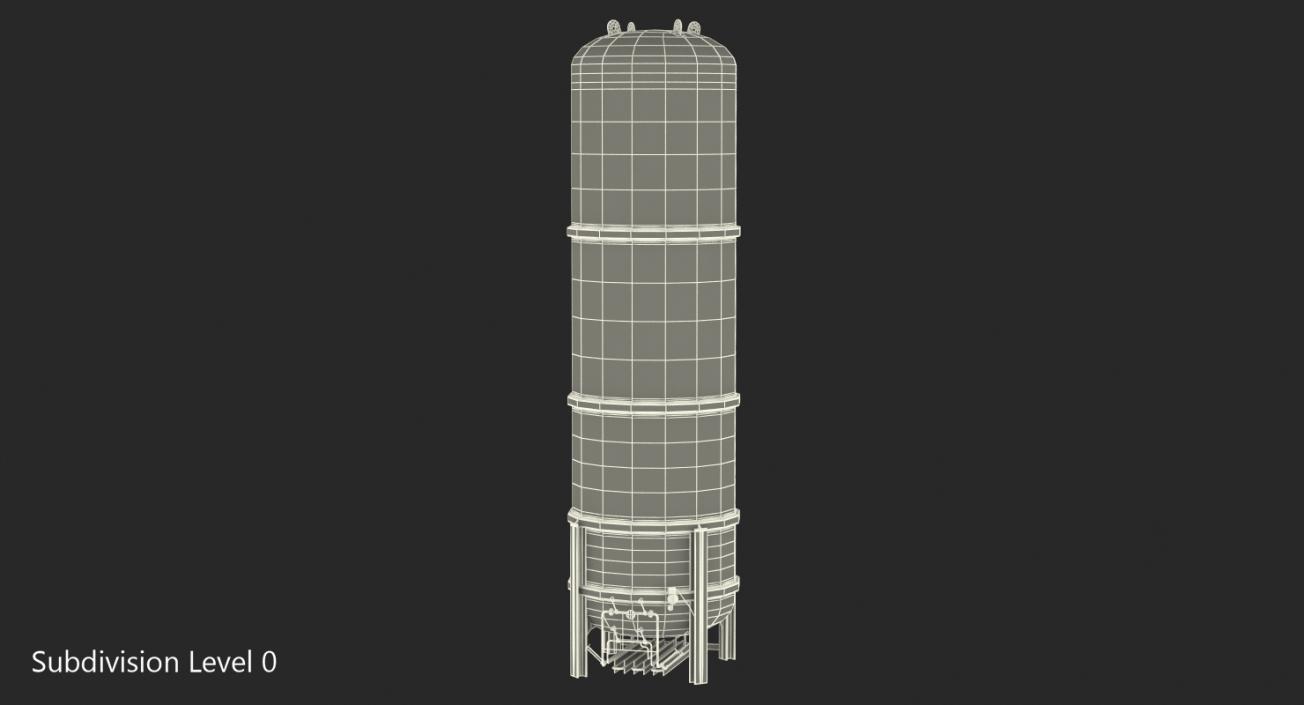 CNG and LNG Fuel Storage Tank 3D model