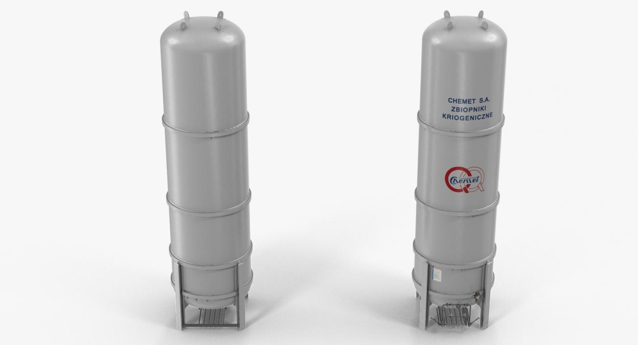 CNG and LNG Fuel Storage Tank 3D model