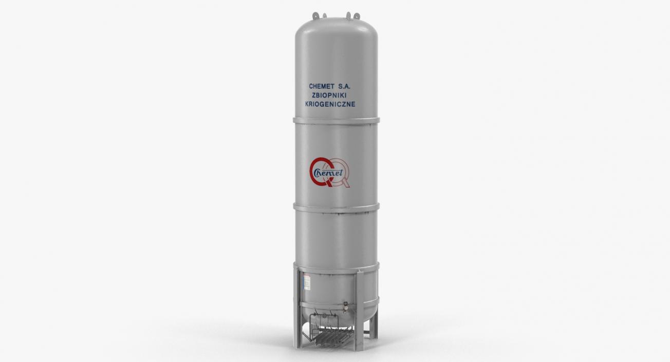 CNG and LNG Fuel Storage Tank 3D model