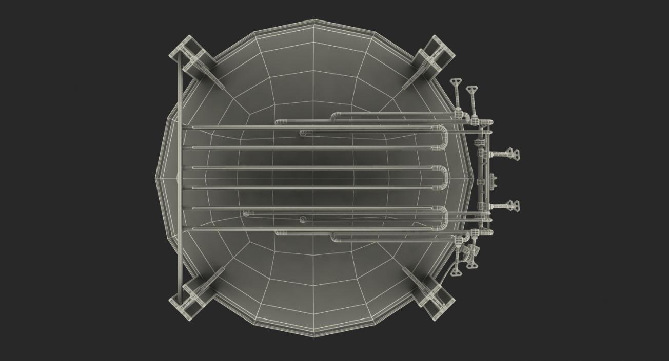 CNG and LNG Fuel Storage Tank 3D model