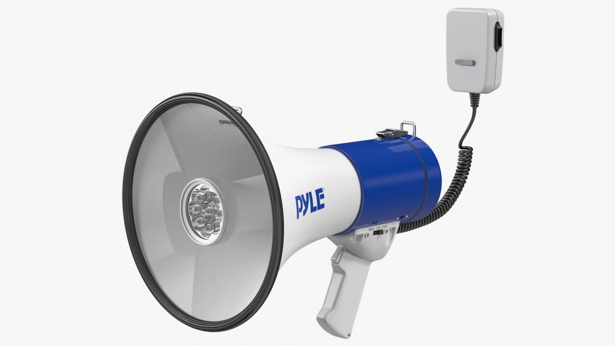 3D Pyle PMP51LT Megaphone with Siren model